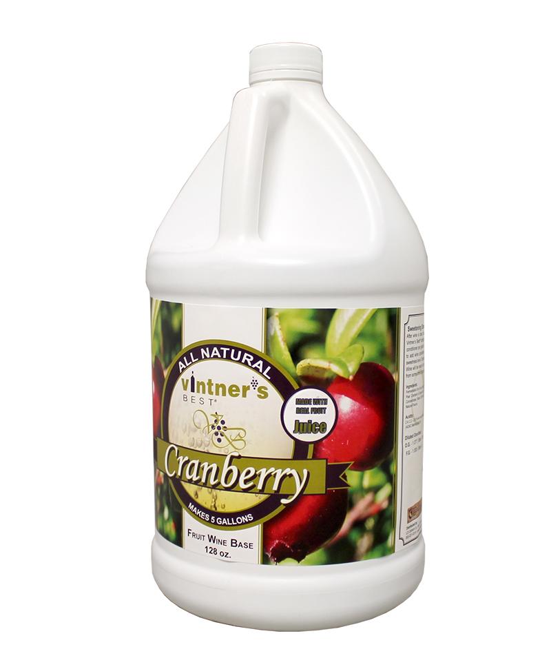 Vintner's Best Cranberry Fruit Wine Base 128 oz