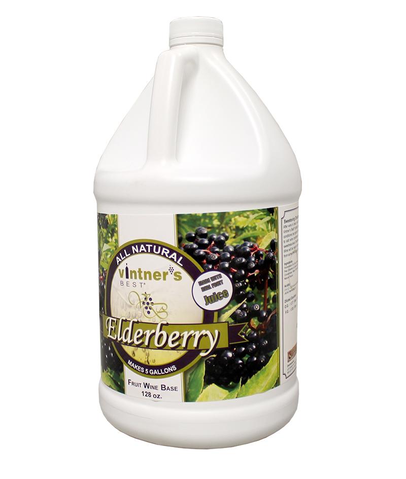 Vintner's Best Elderberry Fruit Wine Base 128 oz