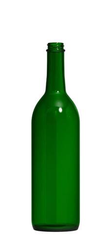 750 Ml  Green Screw Top Bottles
